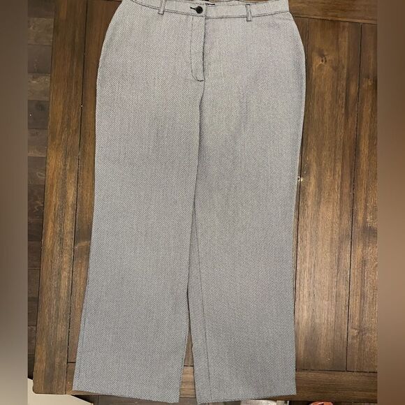 East 5th Secretly Slender Black and White Dress Pants, 12P - Picture 2 of 4